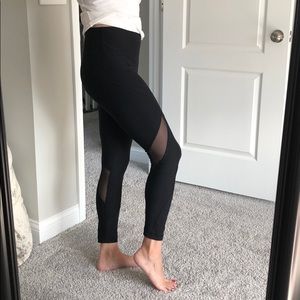 Mesh detail Motto leggings